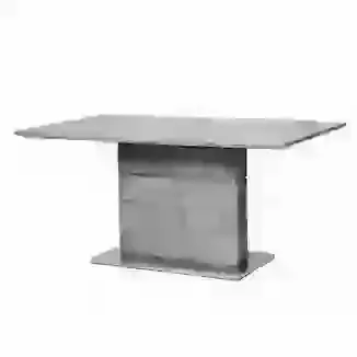 Large 1.6m to 2.2m Concrete Effect Extending Dining Table 